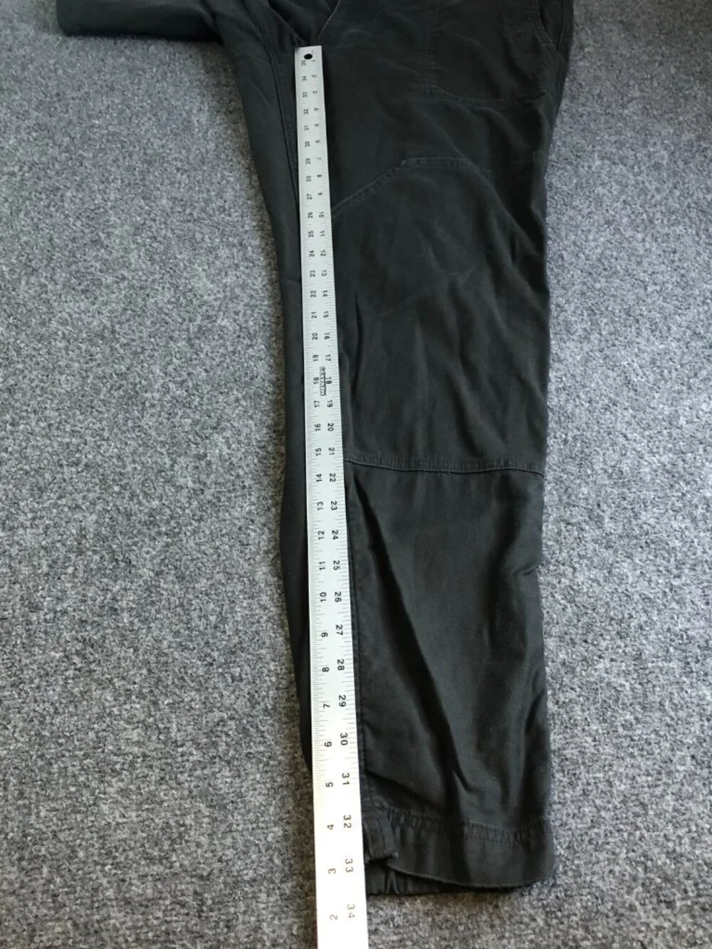 REI Co-Op Trailsmith Jogger Pants Mens 36x34 Gray Double Knee Stertch Outdoor